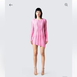 Pink stretchy material FINESSE dress